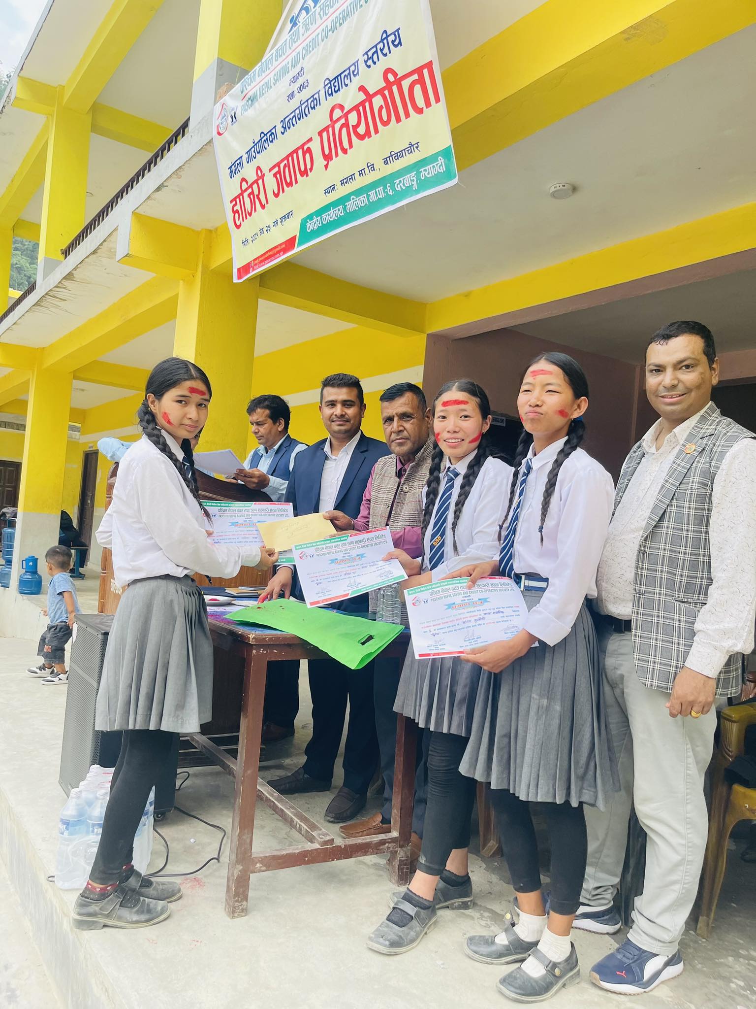 संस्थाद्वारा आयोजित हाजिरी जवाफ  प्रतियोगिता सम्पन्न